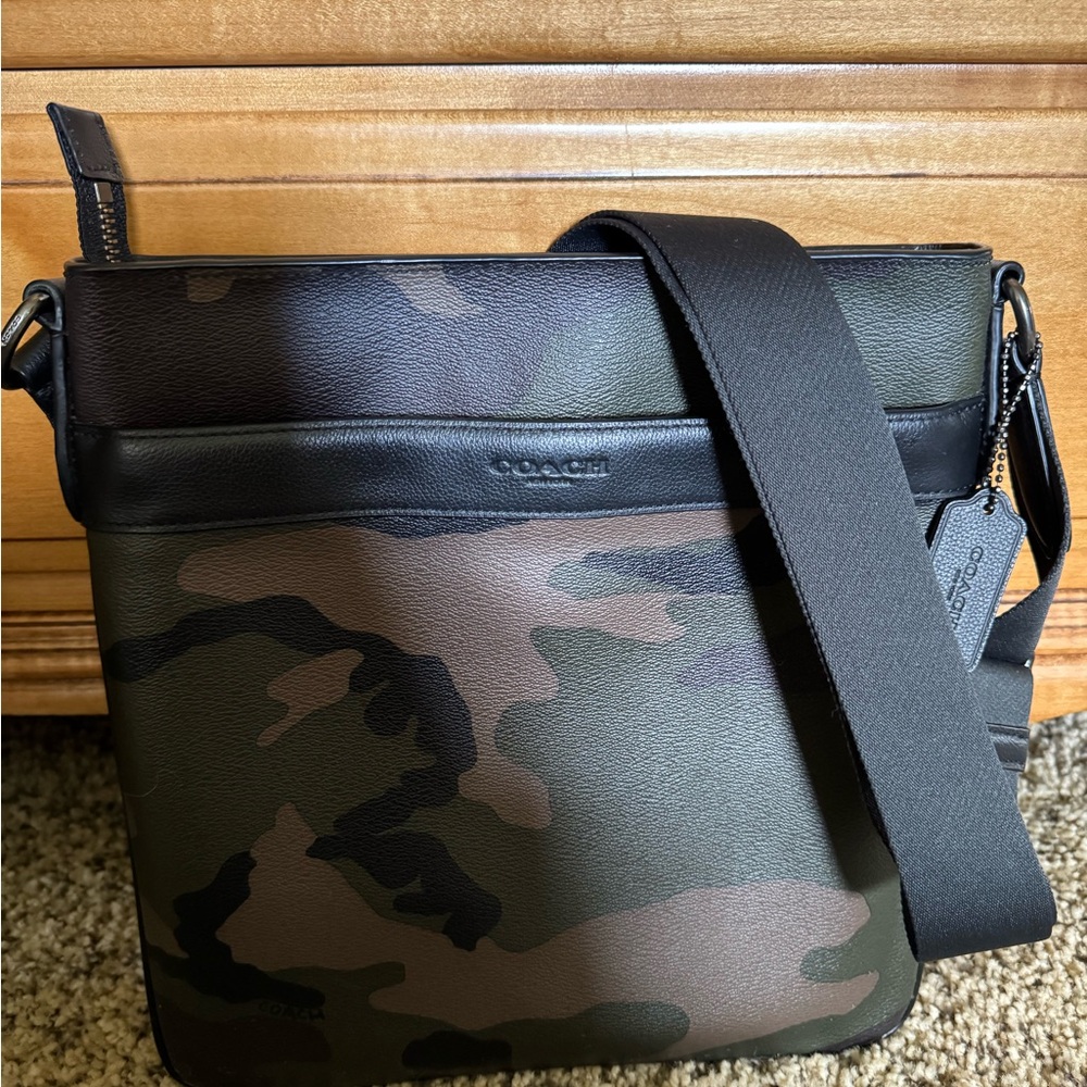 Coach Men's Camouflage Crossbody Bag